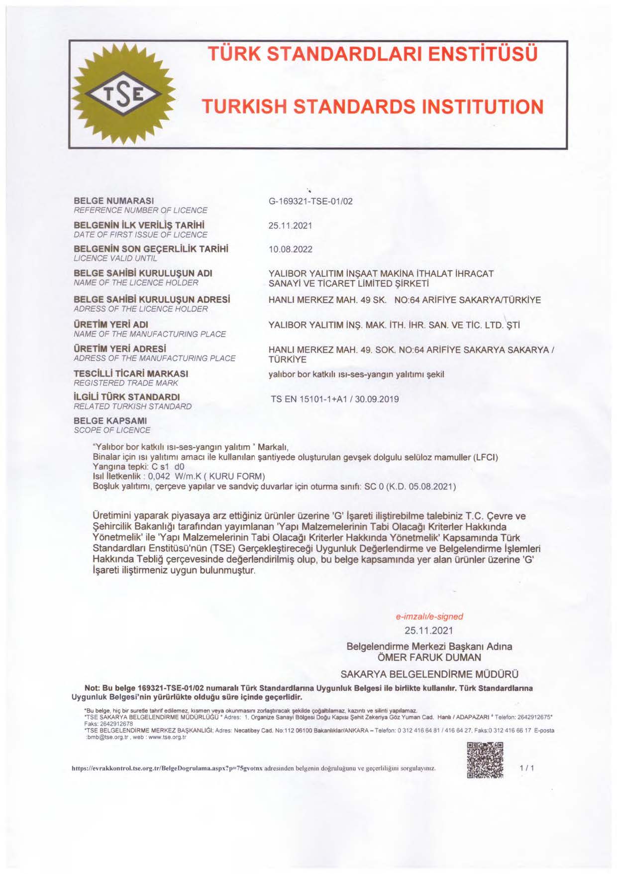 yalibor g belgesi